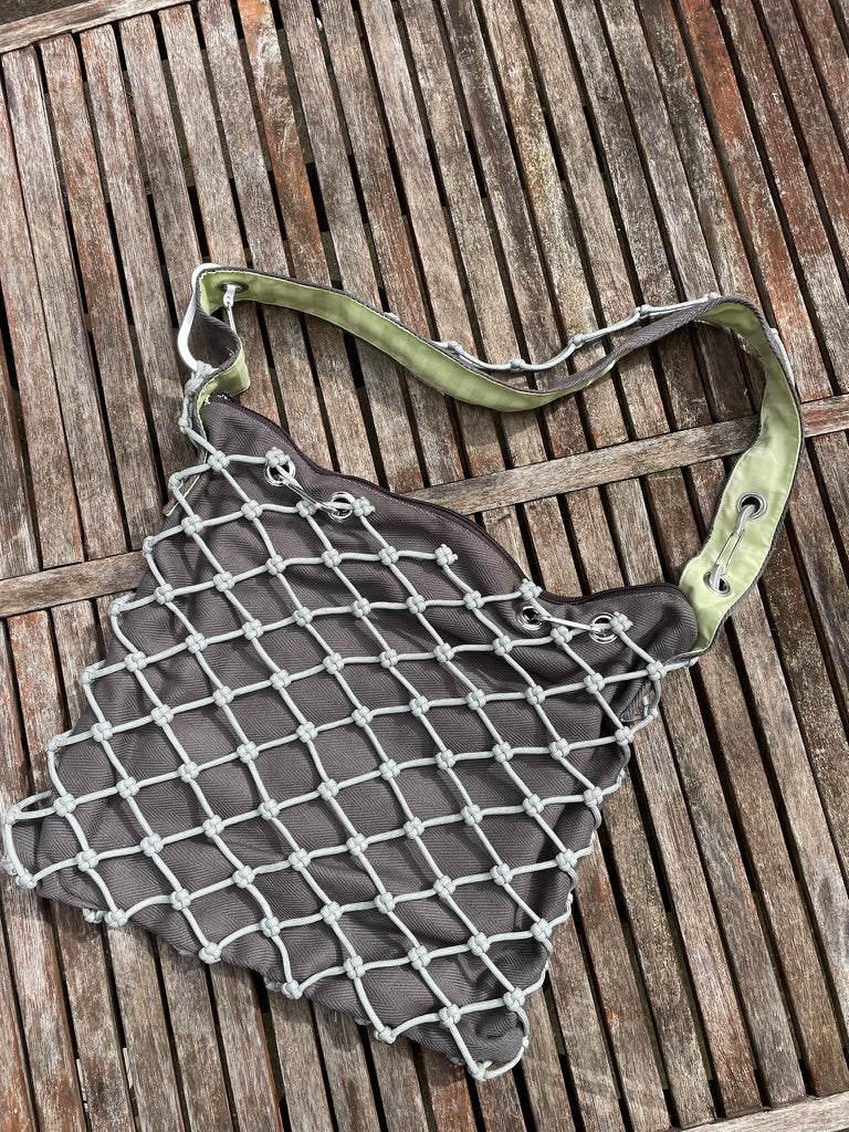 Grey and Green Bag - Large