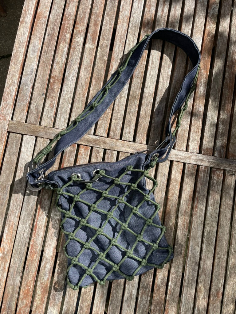 Denim and Green - Small