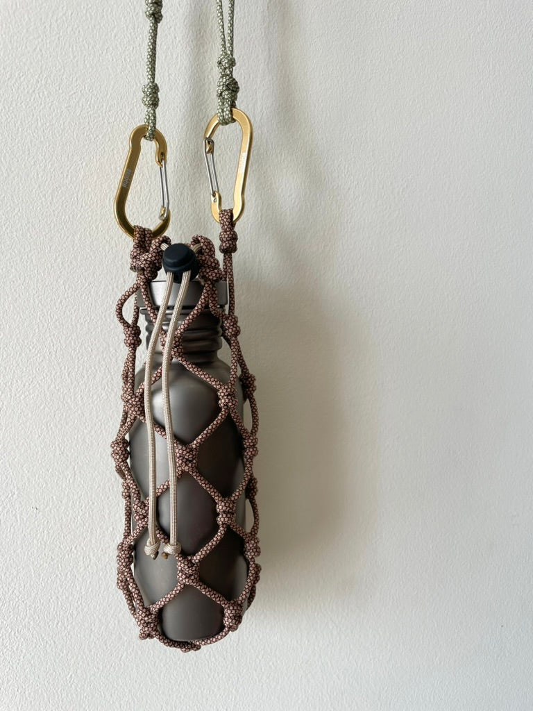 Bottle sling - Brown & Green