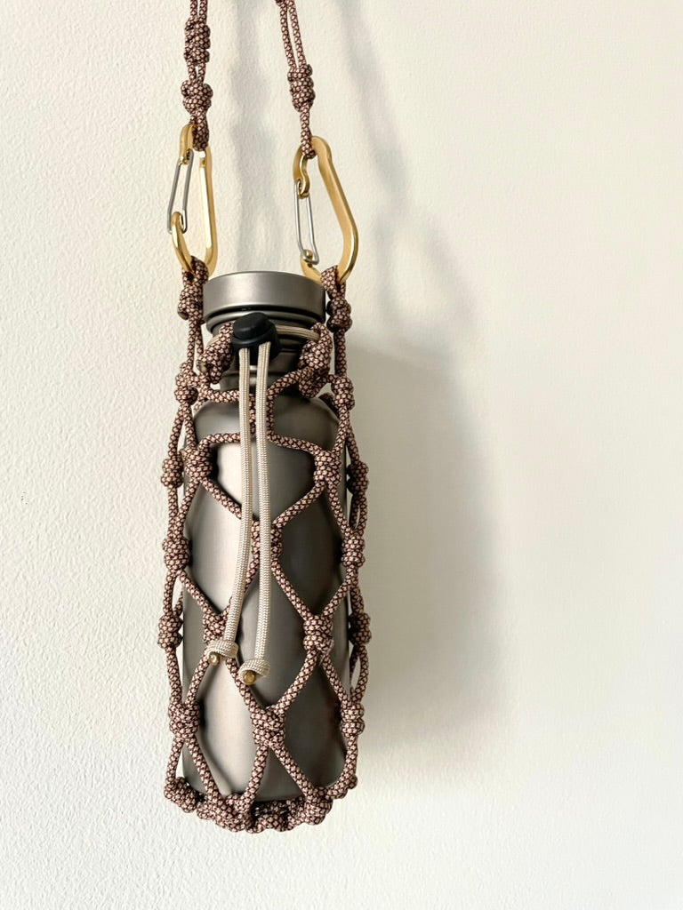 Bottle sling - Brown diamond