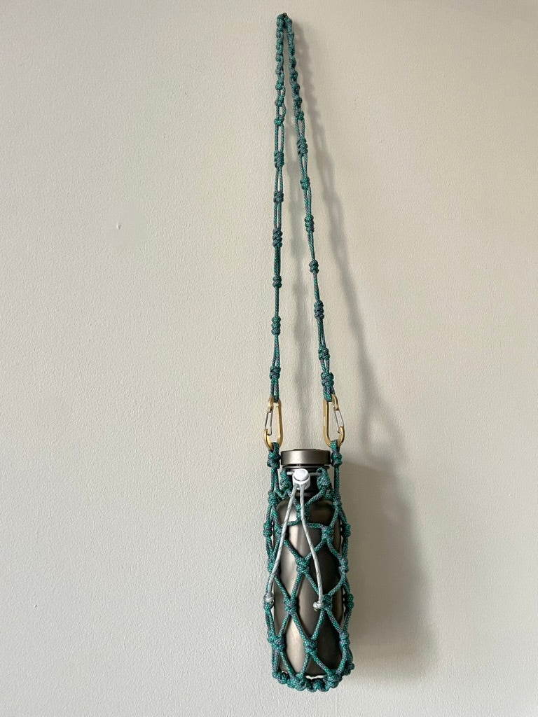 Bottle sling - Turquoise & Pink