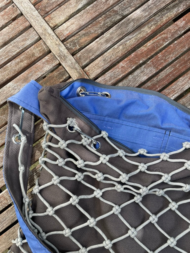 Grey and Blue - Large