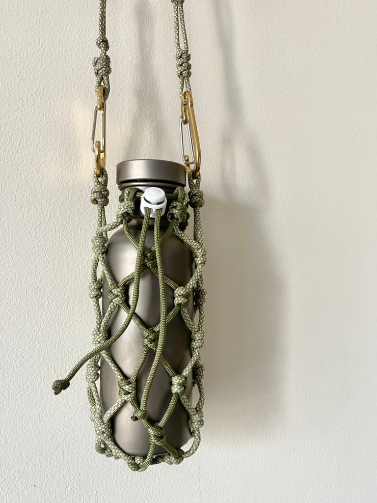Bottle sling - Moss diamond