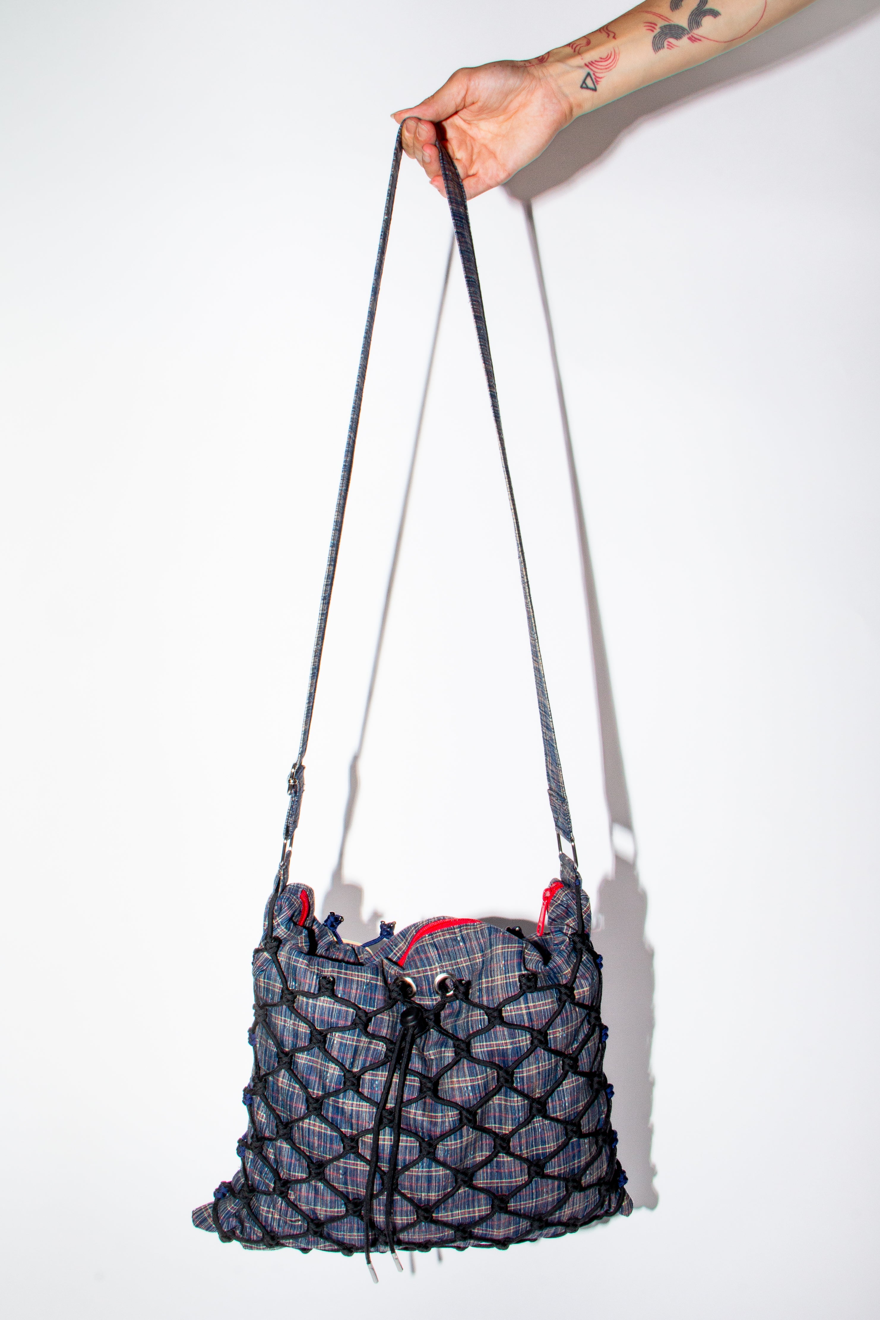 Blue plaid - Large