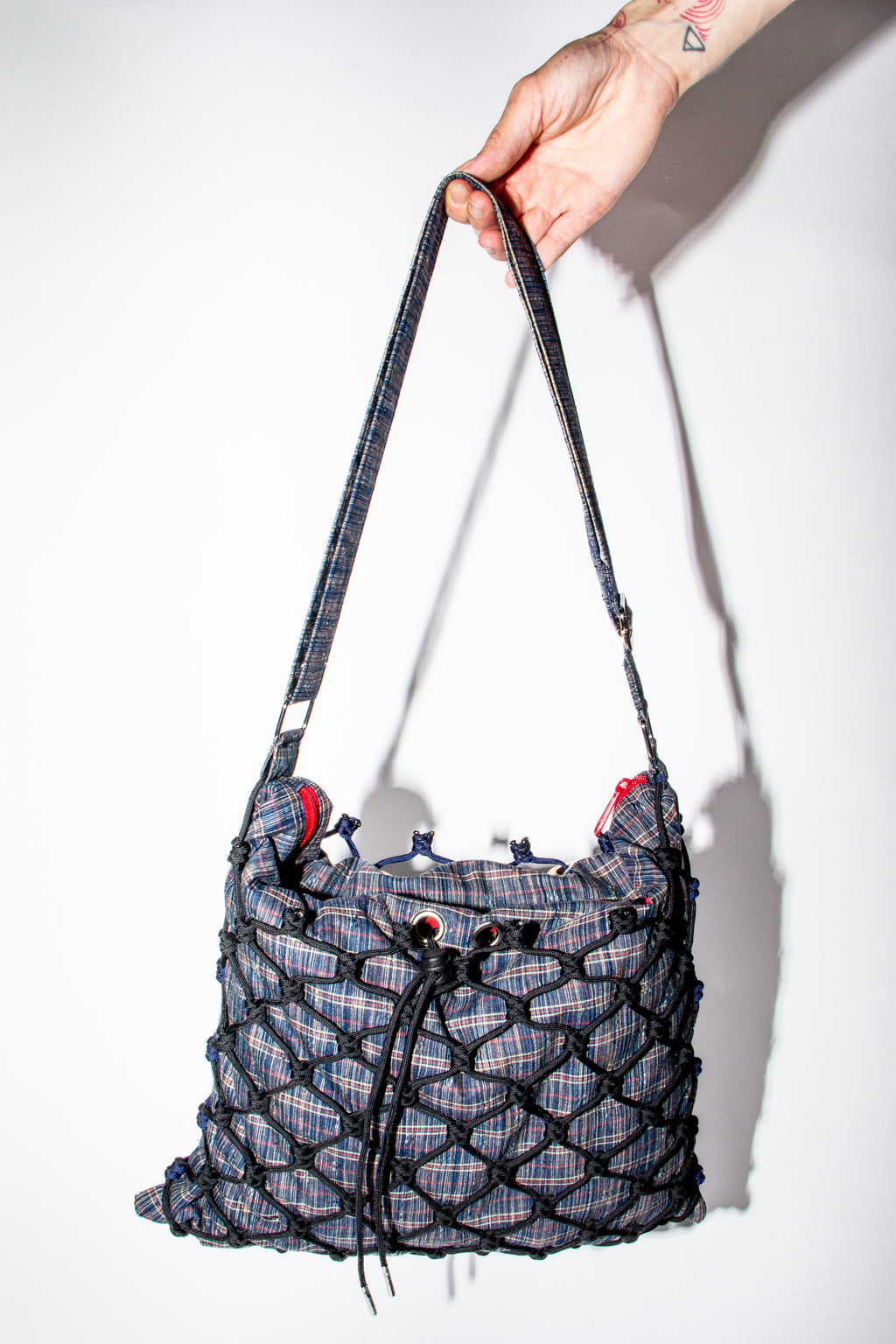 Blue plaid - Large