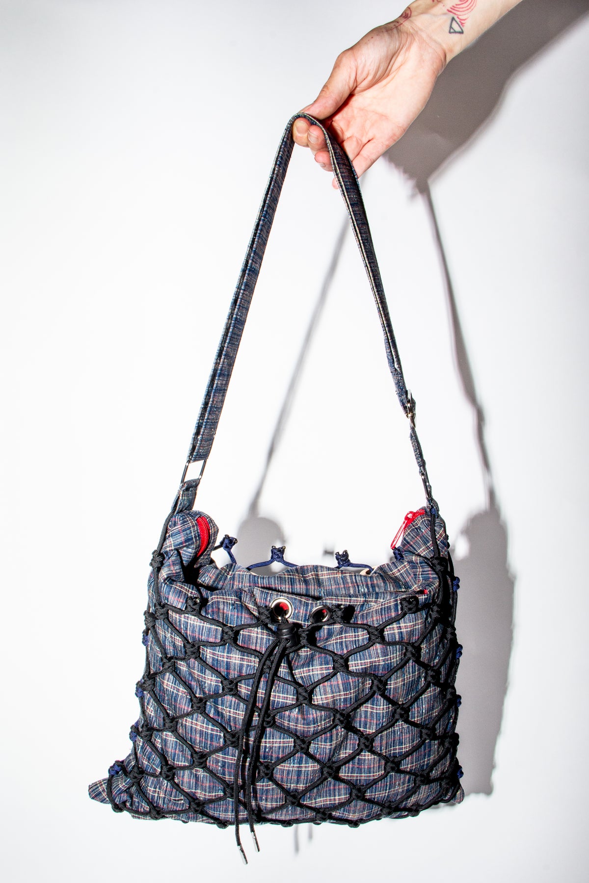 Blue plaid - Large