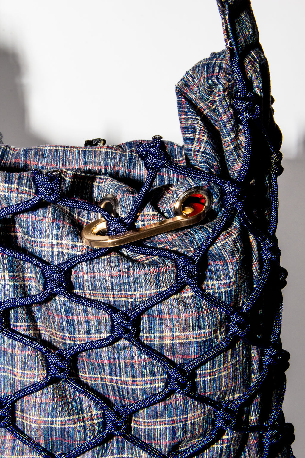 Blue plaid - Large