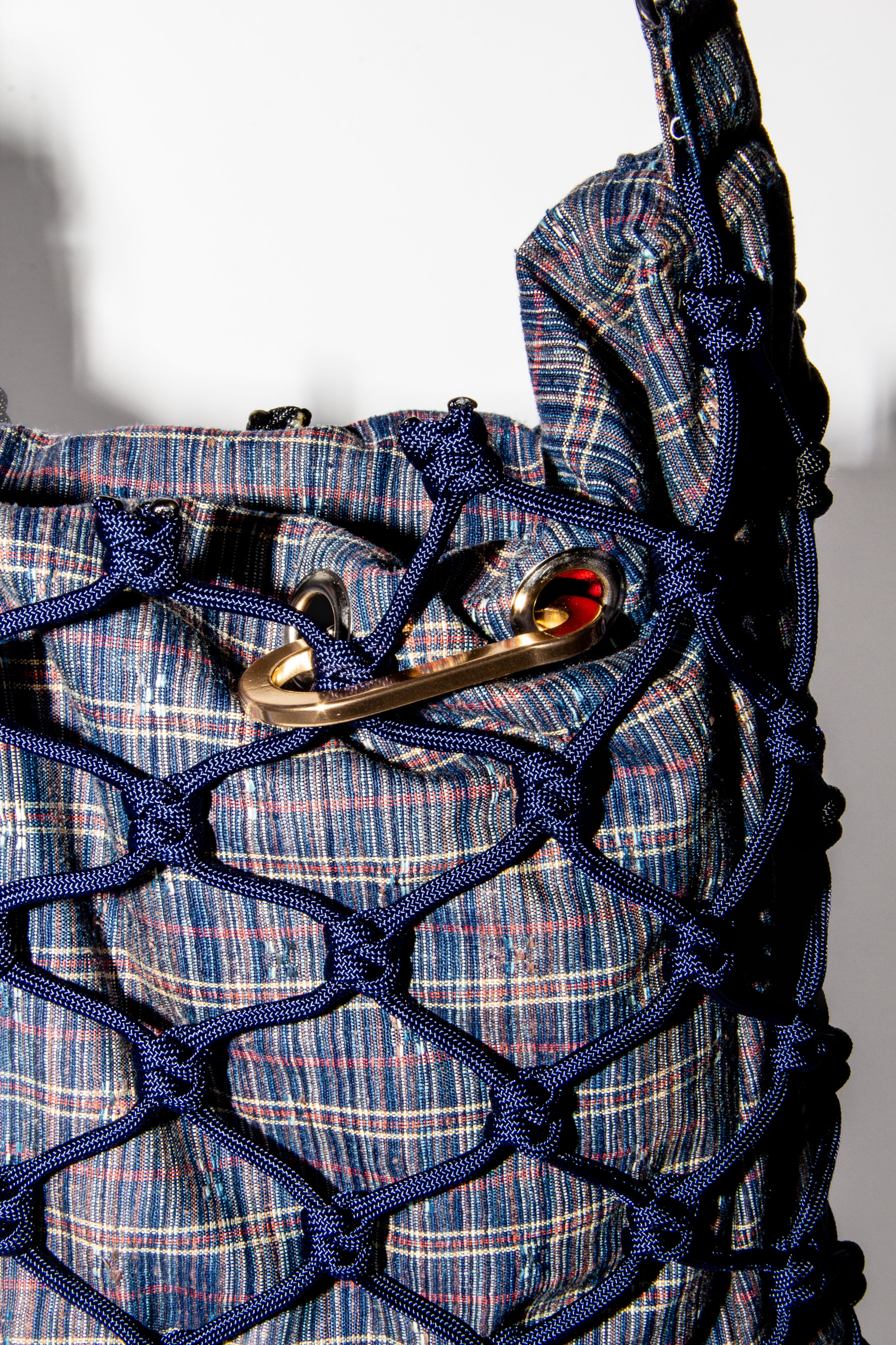 Blue plaid - Large